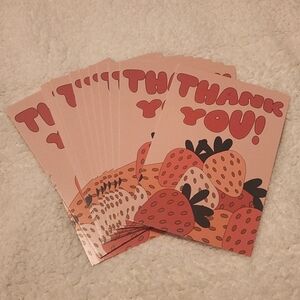 Strawberry ▪︎15 CT.▪︎ Thank You Cards NWT